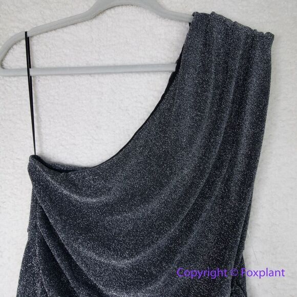 New!  Free People Malia‎ dress One Shoulder Metallic Mini Cocktail Women size XL - Picture 3 of 13
